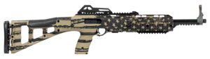 Hi-Point 995TSFLGFDE 995TS Carbine 9mm Luger 16.50" 10+1, FDE American Flag, Skeletonized Stock, Adjustable Sights