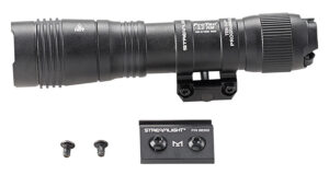 Streamlight 89003 ProTac 2.0  Black Anodized Aluminum 250/2000 Lumens White LED Bulb, 266 Meters Beam, Picatinny Rail Mount, Rifle