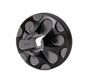 Rugged Suppressors FC006 Flash Hider Front Cap  7.62mm, Black Steel for Some Rugged Suppressors