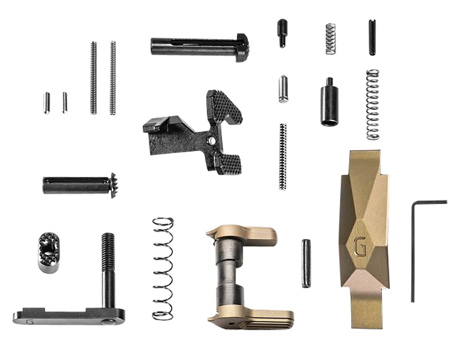 Geissele Automatics Ultra Duty Lower Parts Kit DDC, Ambi Safety, Oversized Bolt Release/Catch for AR-15