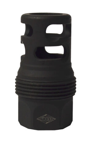 Yankee Hill 4445MB24 sRx Q.D. Muzzle Brake Short Black Phosphate Steel with 5/8"-24 tpi for sRx Adapters