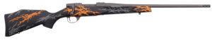 Weatherby VYH65CMR2B Vanguard Compact Hunter 6.5 Creedmoor 4+1 20", Tungsten Gray Barrel/Rec, Black w/Gray & Orange Sponge Accents Monte Carlo Stock, Accubrake Muzzle Brake
