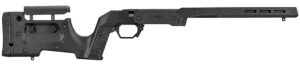 Mdt Sporting Goods Inc 104689BLK XRS Chassis Black Aluminum Core with Polymer Panels, Adj. Cheekrest, M-LOK Forend, Interchangeable Grips, AICS Mag Compatible, Fits Short Action Tikka T3