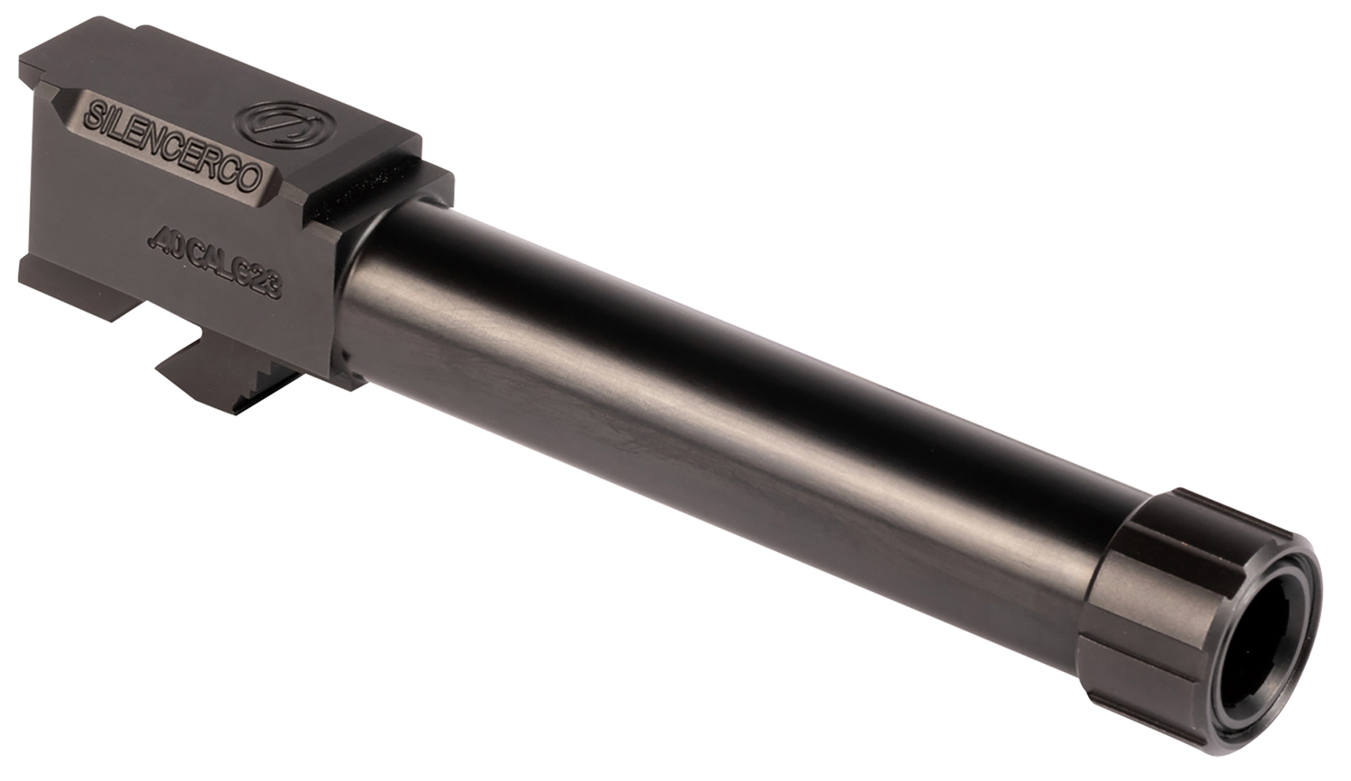 SilencerCo AC1757 Glock 40 S&W 4.50" Threaded Black Nitride Stainless Steel, Fits Glock 23