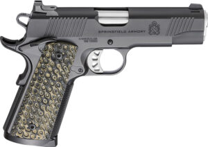 Springfield Armory PC9124 1911 TRP  45 ACP 8+1 4.25" Stainless Match Grade Barrel, Black Cerakote Serrated Carbon Steel Slide & Frame w/Beavertail, VZ Hydra G10 Grip