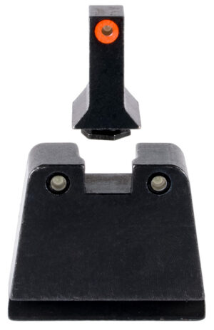 Trijicon GL243C601142 Suppressor/Optic Height Sights  Green/Tritium Orange Outline Front Sight-Green/Tritium Black Outline Rear Sight Glock 42/43/43X Slim Frame