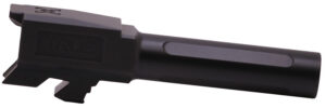 True Precision Inc TPG43BXBL Glock 9mm Luger 3.40" Fluted Black Nitride Stainless Steel, Fits Glock 43/43X