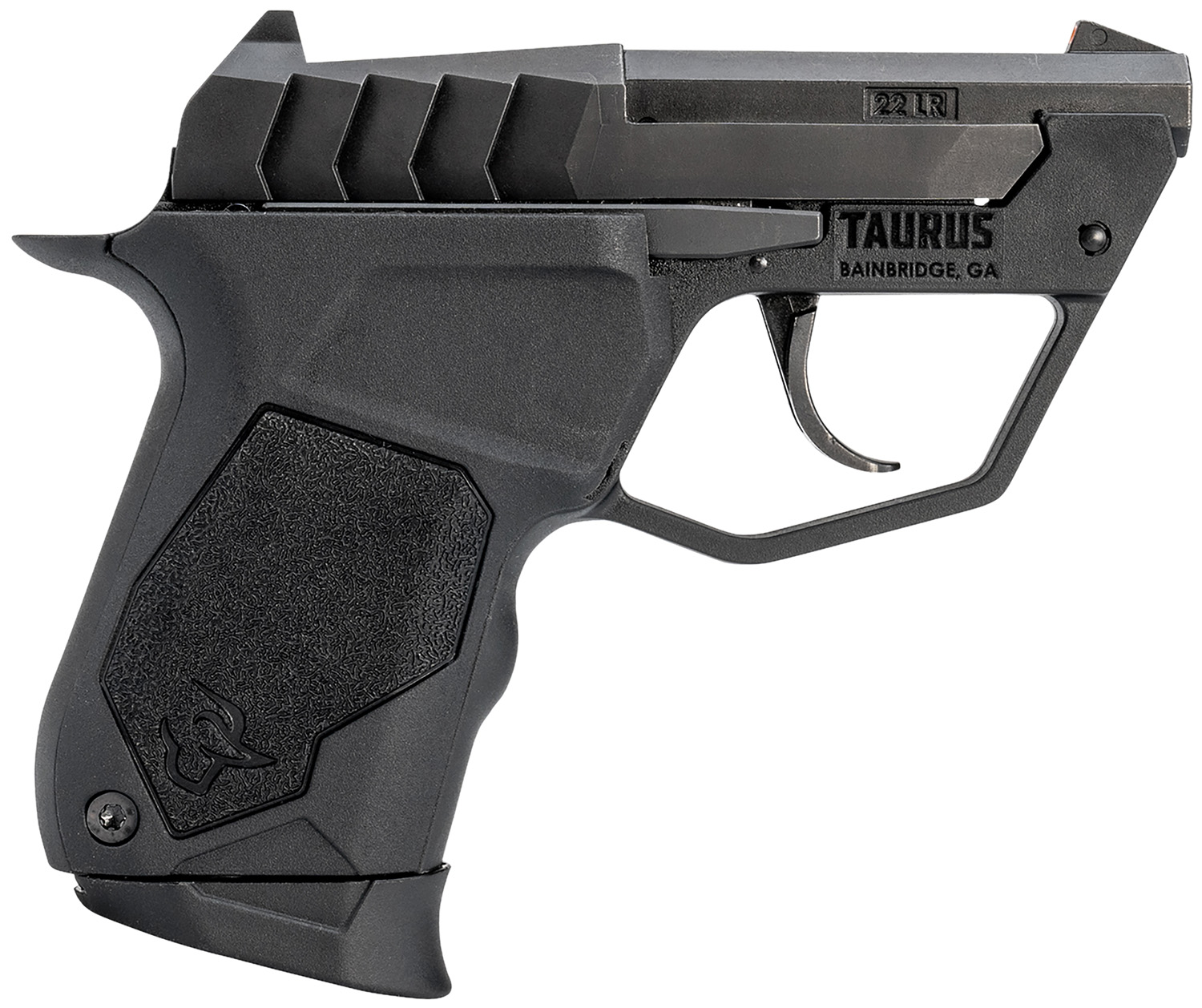 Taurus 1-22TUC131 22TUC Micro-Compact Frame 22 LR 9+1 2.50" Matte Black Steel Tip-Up Barrel, Matte Black Serrated Stainless Steel Slide, Black Polymer Frame, Black Polymer Grip