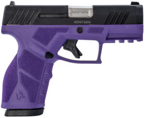 Taurus 1-GX2931DP-10 GX2 9mm Luger 10+1 3.37" Matte Stainless Steel Barrel, Matte Black Serrated Stainless Steel Slide, Dark Purple Polymer Frame w/Picatinny Rail, Polymer Grip