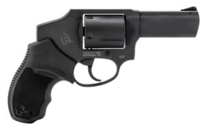 Taurus 2-650131 650  Small 357 Mag/38 Special +P 5 Shot 3" Matte Black Alloy Steel Barrel, Cylinder & Frame, Black Rubber Grip, Transfer Bar Safety, Concealed Hammer