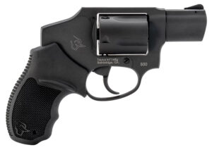 Taurus 2-850121 850  Small 38 Special 5 Shot 2" Matte Black Alloy Steel Barrel, Cylinder & Frame, Black Rubber Grip, Transfer Bar Safety, Concealed Hammer