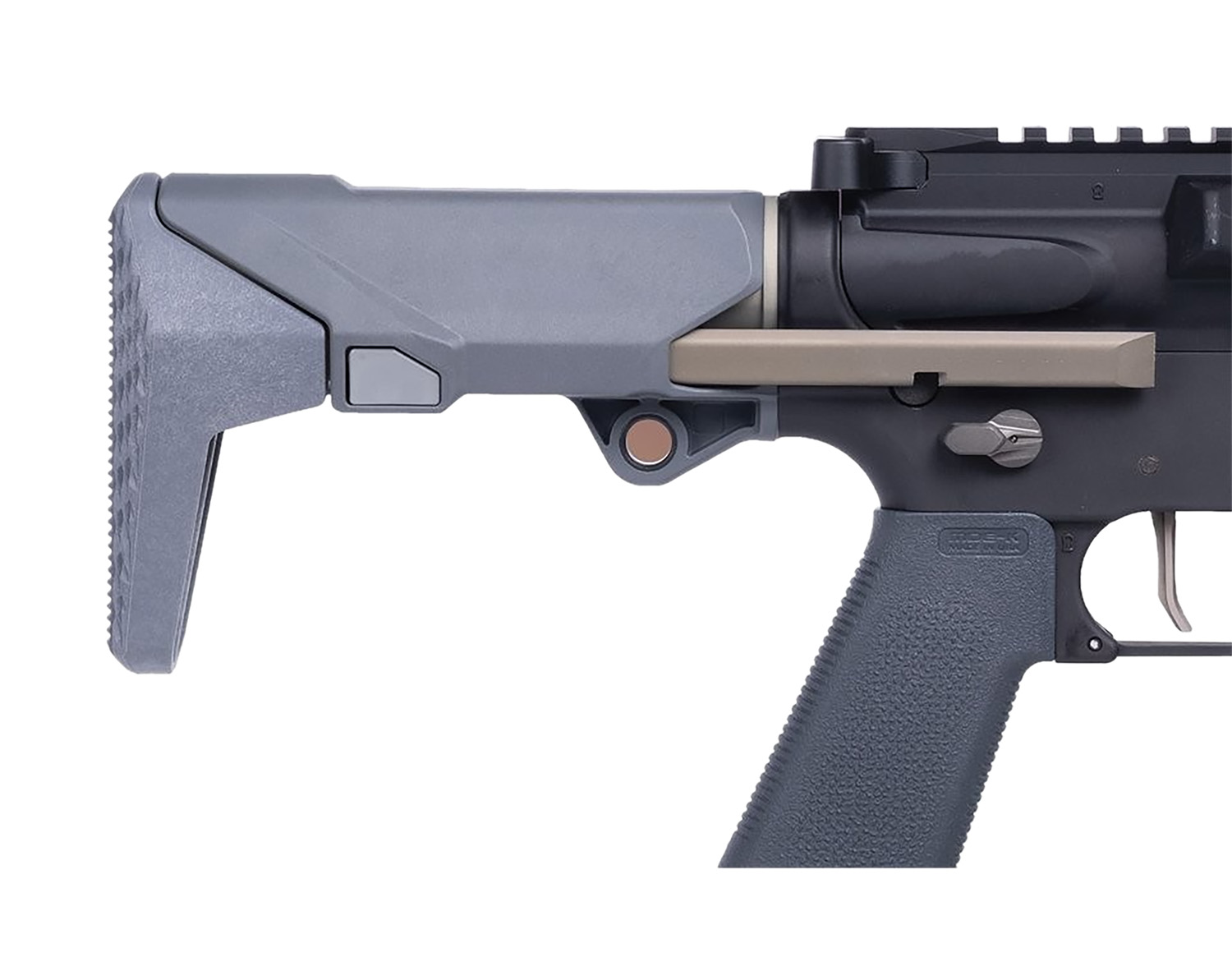 Q LLC ACCSHORTYSTOCKGRAY Shorty Gray Polymer Fits AR/M4