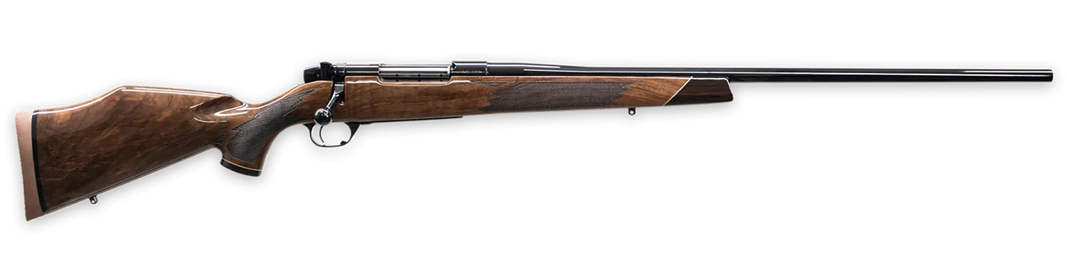 Weatherby MDX01N270WR6O Mark V Deluxe Full Size 270 Wthby Mag 3+1 26" High Gloss Fluted Barrel, High Gloss Blued Steel Drilled & Tapped Receiver, Gloss Walnut Monte Carlo Stock, Right Hand