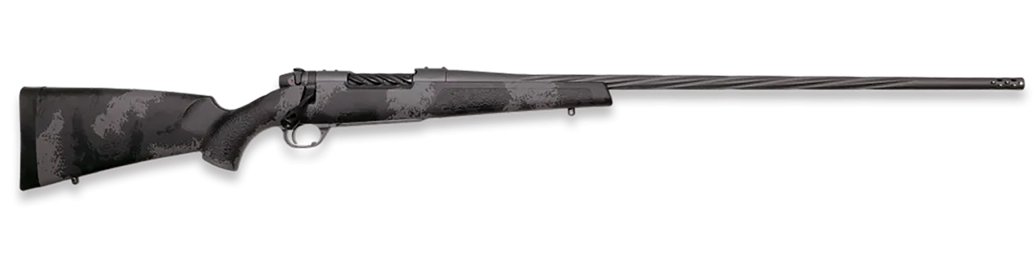 Weatherby MLW01N300NR8B Mark V Live Wild 300 Win 3+1 28" Carbon Gray Cerakote Spiral Fluted Barrel Black/Gray Sponge Pattern/Polymer Stock