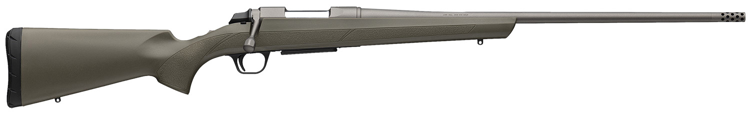 Browning 035842227 AB3 7mm Rem Mag 3+1 26" Tungsten Cerakote Threaded Sporter Barrel, & Drilled & Tapped Steel Receiver, Fixed w/Textured Grip Panels OD Green Composite Stock