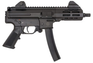 MAC 12755001 IX  9mm Luger 30+1 6.50" Threaded Barrel, Picatinny Rail Receiver & Rear, Black Polymer Grip