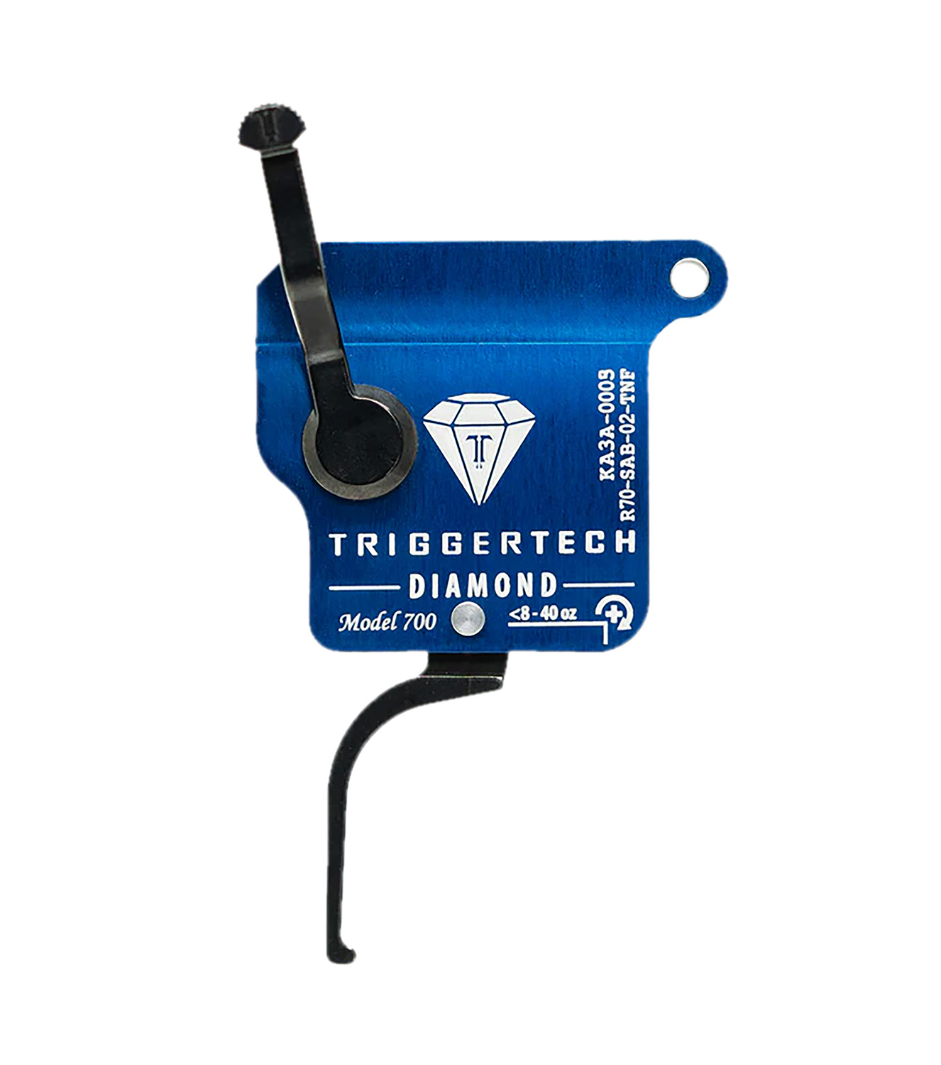 TriggerTech R70SAB02TNF Diamond Black Flat Straight Fits Remington 700 Right Hand