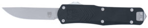 CobraTec Knives SBLKFSXGEN3DNS FS-X Gen III Small 2.75" OTF Drop Point Plain Stonewashed D2 Steel Blade, 3.88" Aluminum Handle