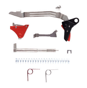 Timney Triggers ALPHAGLOCK5UBKBLACK Alpha Competition  9mm/40 S&W Red Fits Glock Gen5