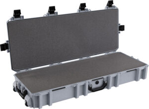 Pelican VCV7300000GRY Vault Double Rifle Case 44" Gray Polyethylene Foam Weather Resistant