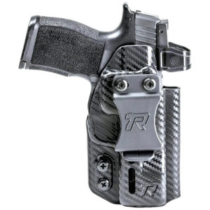 Rounded Gear RGDRUIDGLK4348CFAMBI Druid IWB/OWB Black Carbon Fiber Kydex Fits Glock 43/48 Ambidextrous