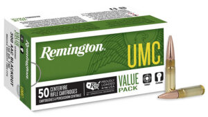Remington Ammunition 26855 UMC 300Blackout 150gr Full Metal Jacket 50 Per Box/8 Case