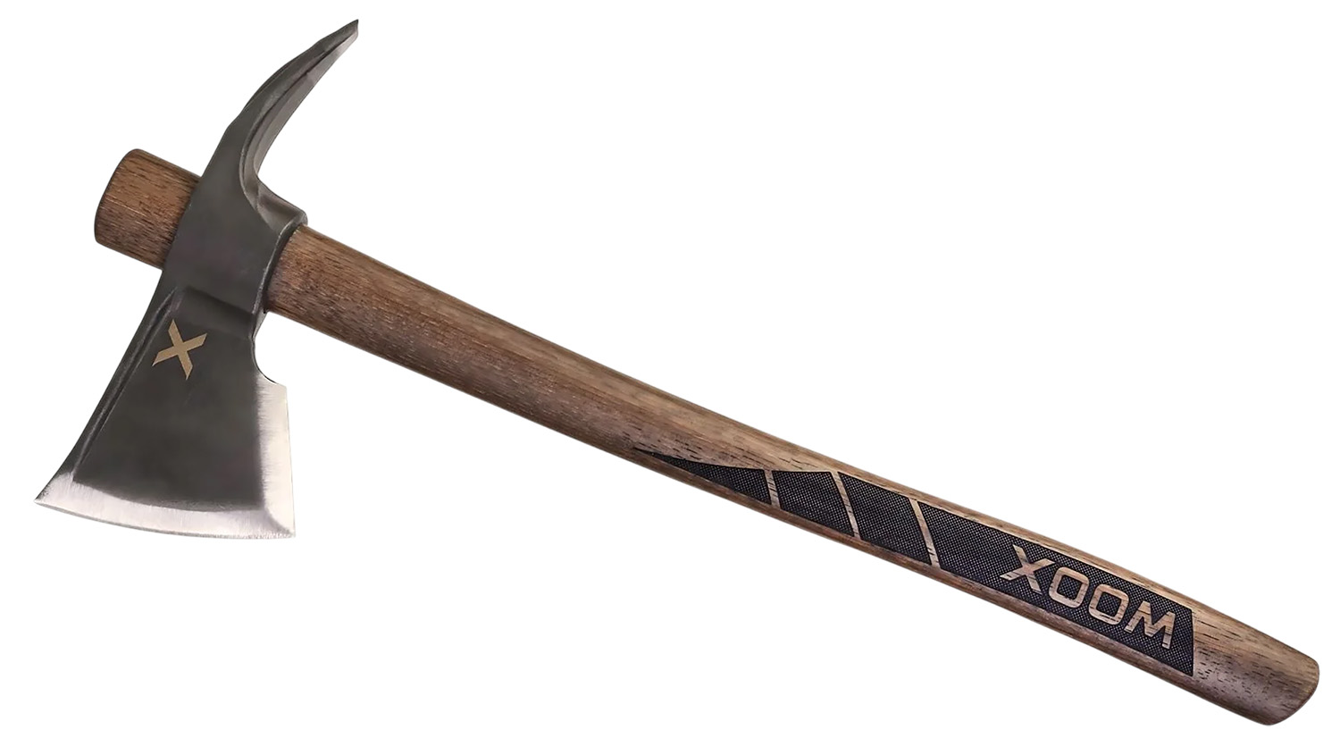 Woox BU.AXE050.01 Solo 8.50" Convex Carbon Steel Blade Brown/Black Appalachian Hickory Handle 19" OAL