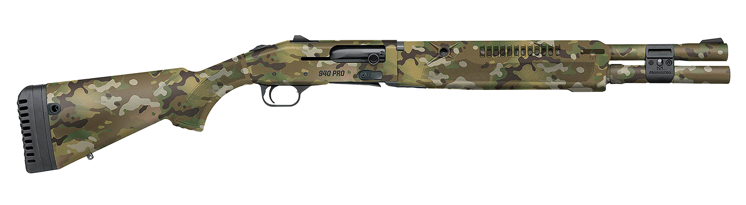 Mossberg 85188 940 Pro Tactical SPX 12 Gauge Semi-Auto 3" 7+1 18.50" Overall Multicam Heat Shield Barrel, Aluminum Drilled & Tapped Receiver, Adjustable MultiCam Synthetic Stock,