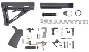 Dpms Panther Arms DP51655109854 MOE PPT Lower Build Kit AR-15 Includes Black Magpul Grip & Magpul MOE Black Stock