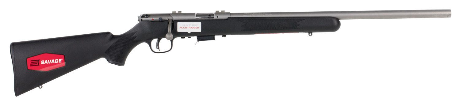 Savage Arms 94700 93 FVSS Full Size 22 WMR 5+1 21" Matte Heavy Barrel, Matte Drilled & Tapped Stainless Steel Receiver, Matte Black Fixed Synthetic Stock, Right Hand