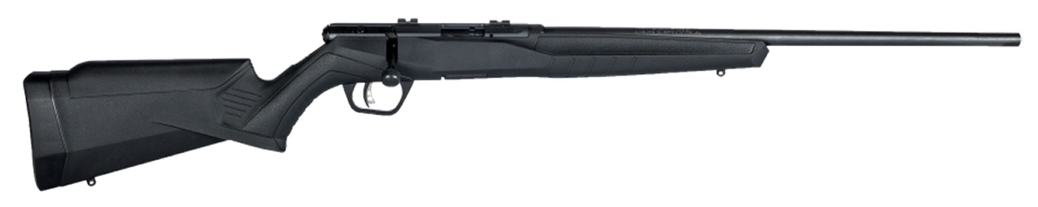 Savage Arms 70500 B Series F Full Size 22 WMR 10+1 21" Matte Black Sporter Barrel, Matte Black Drilled & Tapped Carbon Steel Receiver, Matte Black Fixed Synthetic Stock, Right Hand