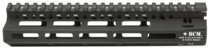 BCM MCMR9556BLK BCMGunfighter MCMR 9" M-LOK, Free-Floating Style Made of Aluminum with Black Anodized Finish for AR-Platform