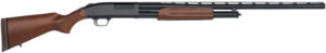 Mossberg 50120 500 All Purpose Full Size 12 Gauge Pump 3" 5+1 28" Blued Vent Rib Barrel, Blued Integral Scope Mount Steel Receiver, Fixed Hardwood Stock, Right Hand, Accu-Set Chokes