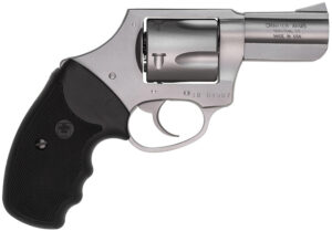 Charter Arms 74421 Bulldog  Large 44 Special, 5 Shot 2.50" Matte Stainless Steel Barrel, Cylinder & Frame w/Black Finger Grooved Rubber Grip
