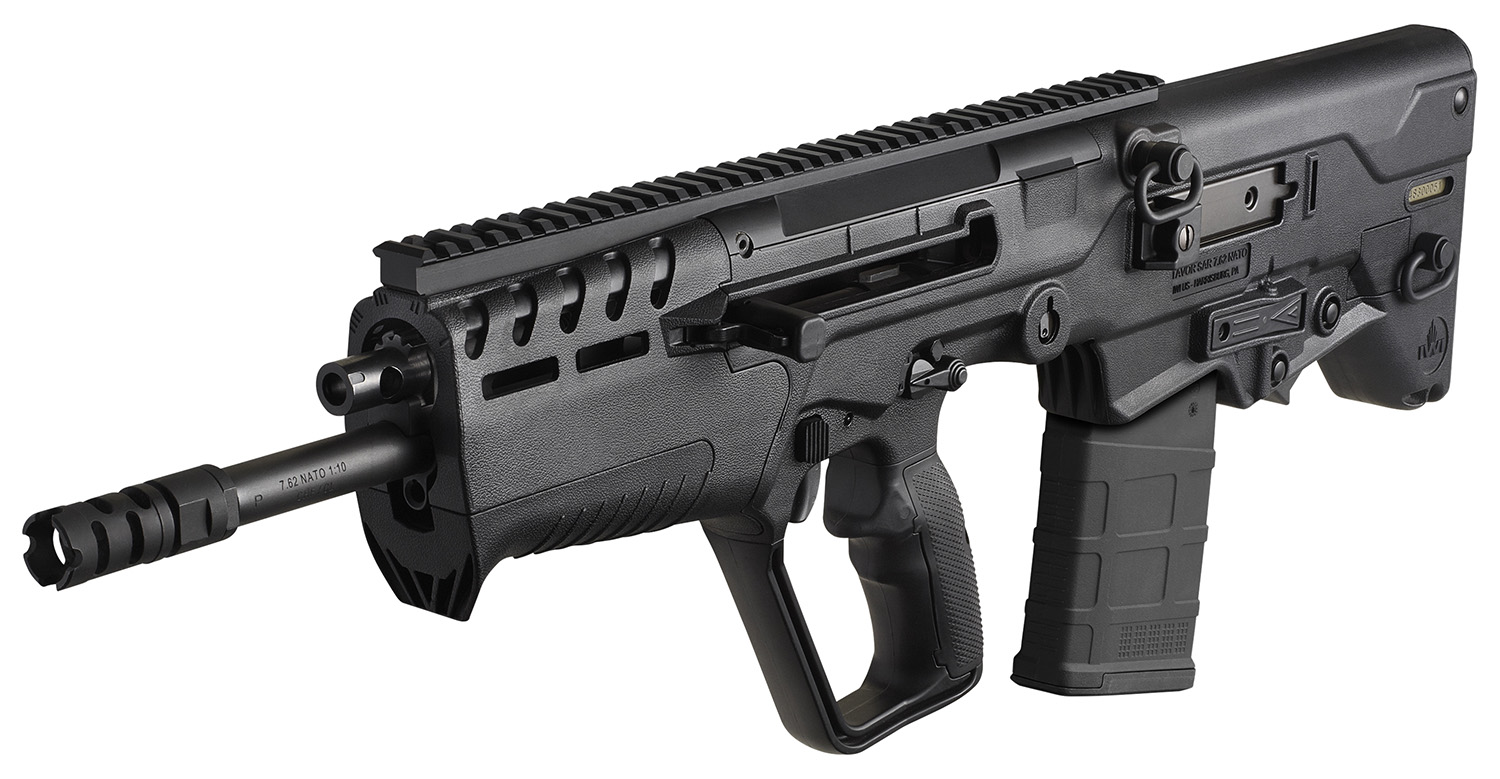 IWI US T7B1610 Tavor 7 7.62x51mm NATO Caliber with 16.50" Barrel, 10+1 Capacity, Black Metal Finish, Black Fixed Bullpup Stock & Black Polymer Grip Right Hand