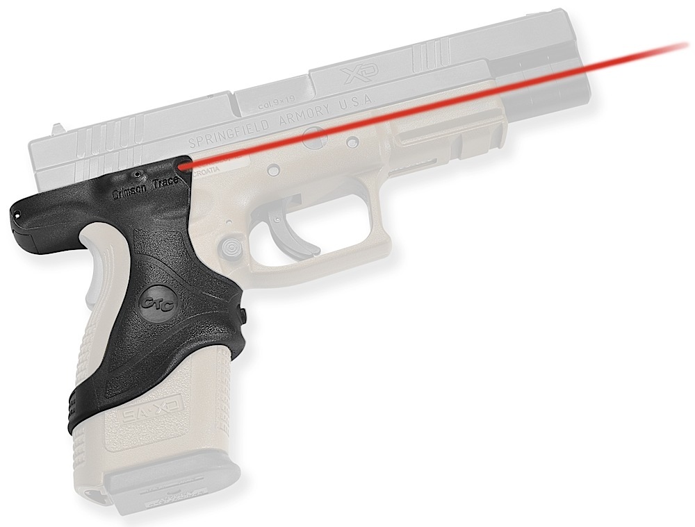 Crimson Trace 0120701 Lasergrips Fits Springfield XD, Red Laser Black Polymer
