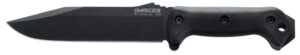 Ka-Bar BK7 Becker Combat Utility 7" Fixed Clip Point Plain Black 1095 Cro-Van Blade, Black Ultramid Handle, Includes Sheath