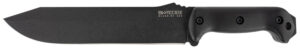 Ka-Bar BK9 Becker Combat Bowie 9.25" Fixed Clip Point Plain Black 1095 Cro-Van Blade, Black Ultramid Handle, Includes Sheath