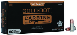 Speer 59GDC1 Gold Dot  9mmLuger 135gr Hollow Point 50 Per Box/20 Case
