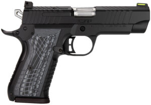 Kimber Mfg.,inc 3100010 KDS9C  9mm 15+1 4.09" KimPro Black Front and Rear Serrations Stainless Steel Slide Gray and Black G10 Crosshatch Grip