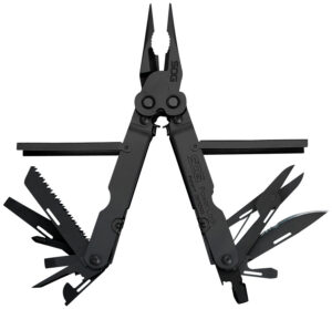 S.O.G SOG-B61N-CP Powerlock Black Oxide 420 Stainless Steel 7" Long Features 18 Tools w/Sheath
